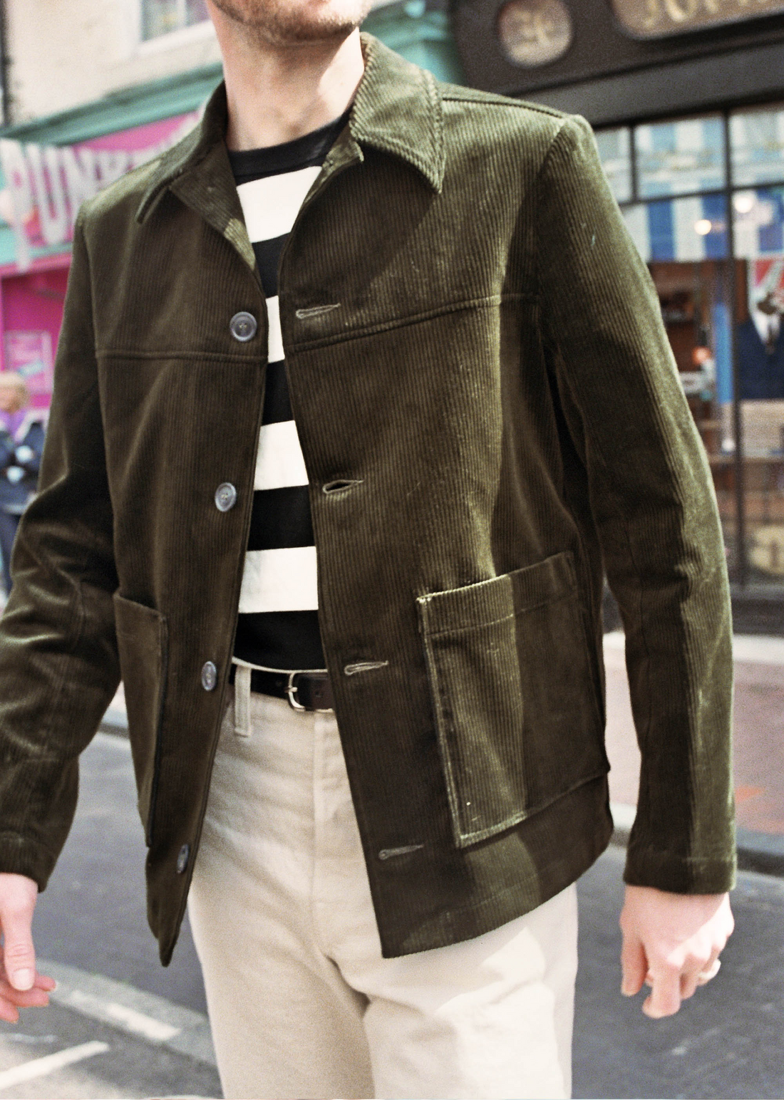 Driver Jacket - Olive Corduroy