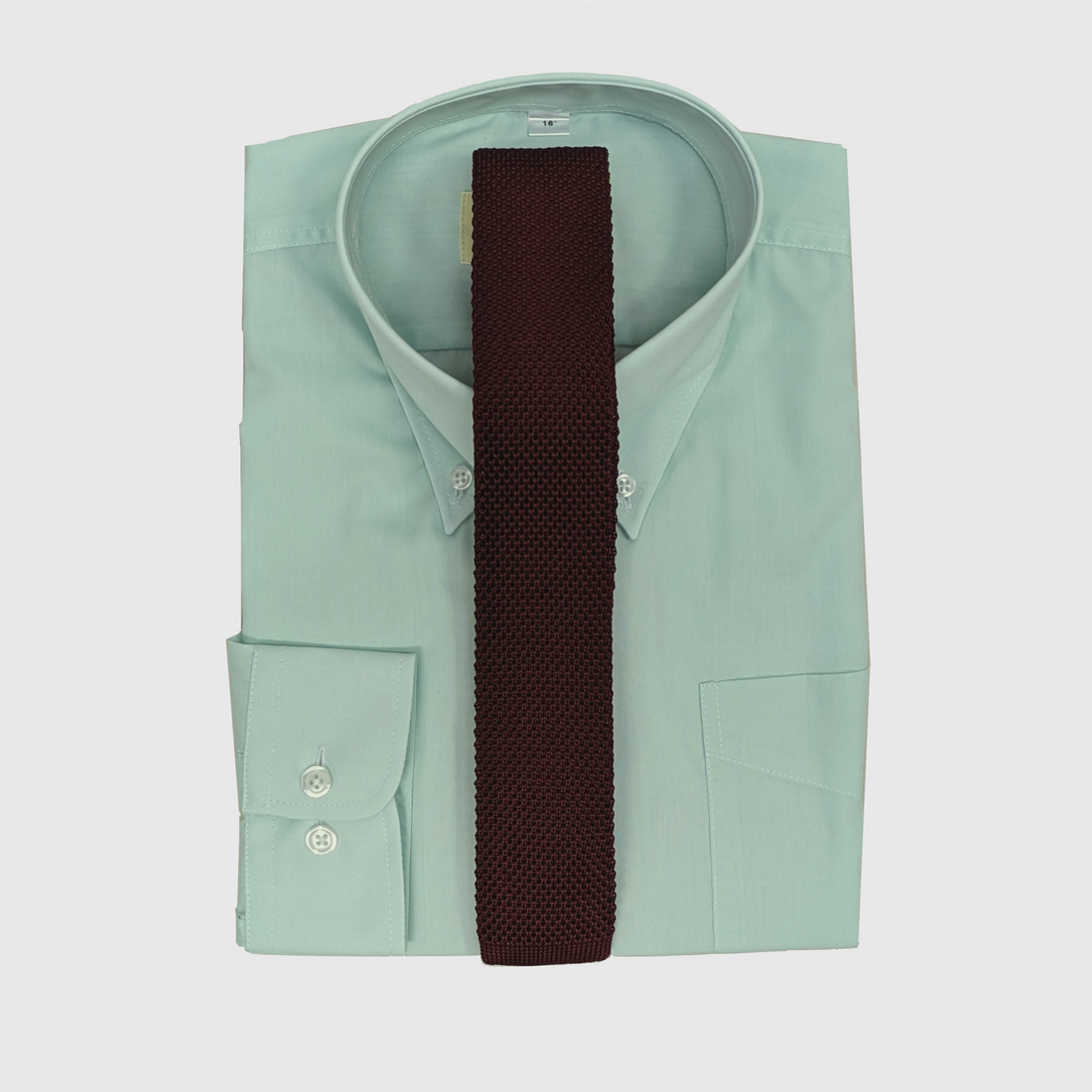 Button Down Shirt - Spearmint Poplin