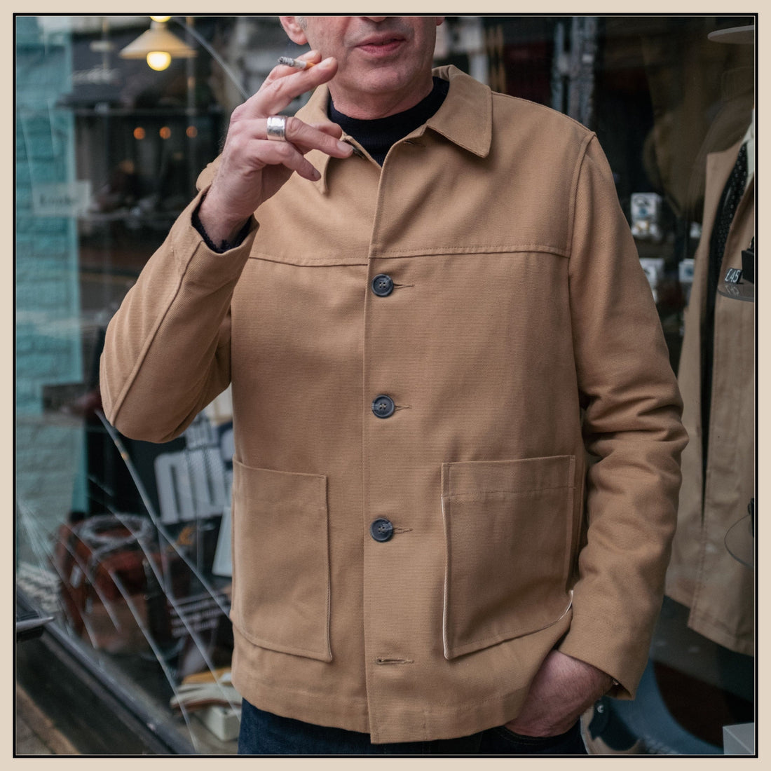 Driver Jacket - Tan Canvas