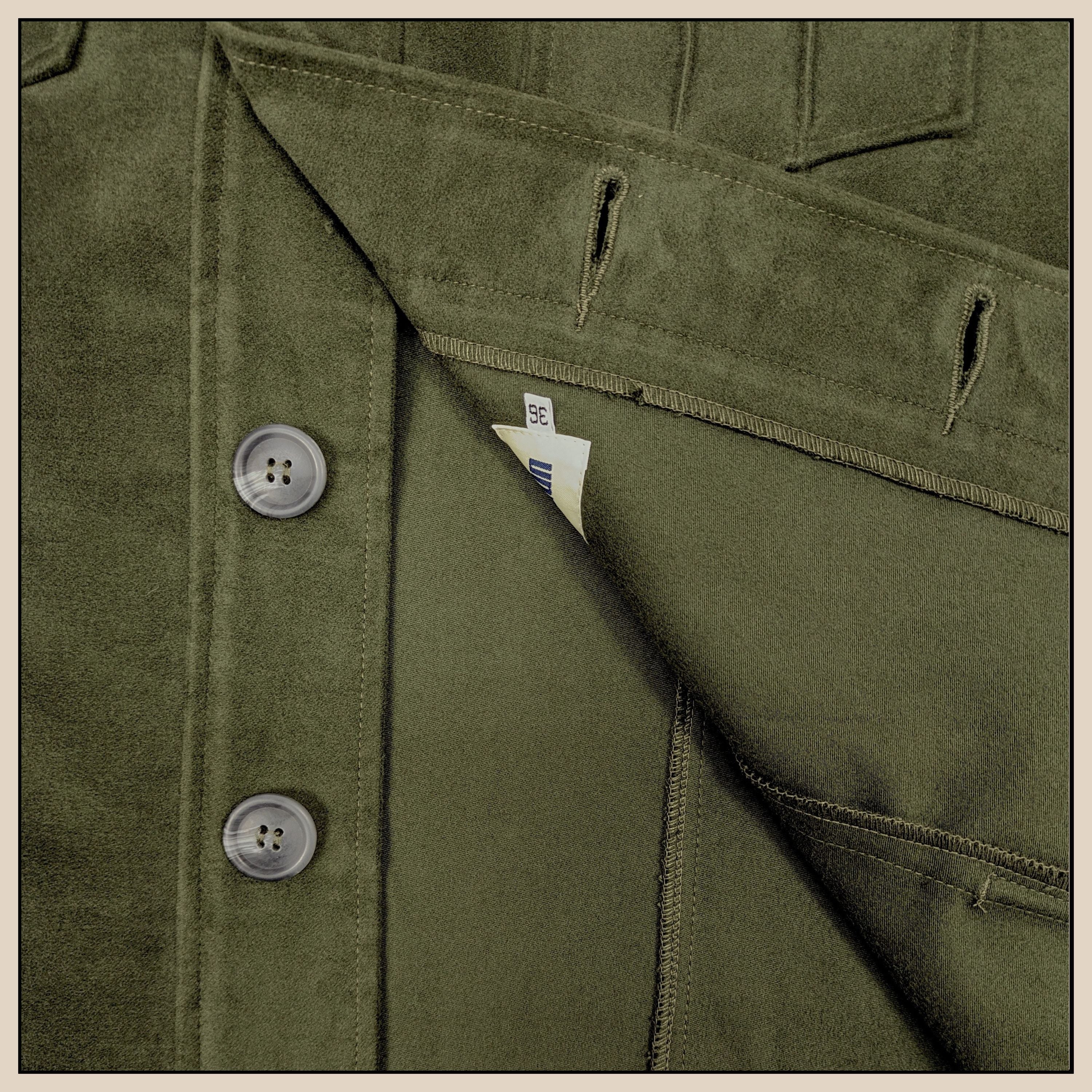 Charlie Jacket - Olive Moleskin – Jump The Gun Charlie Jacket - Olive Moleskin – Jump The Gun