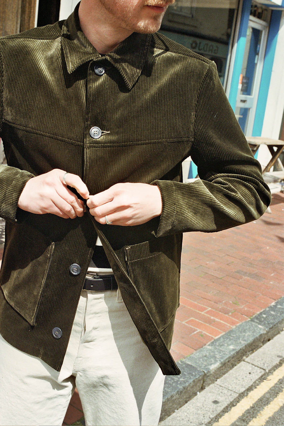 Driver Jacket - Olive Corduroy