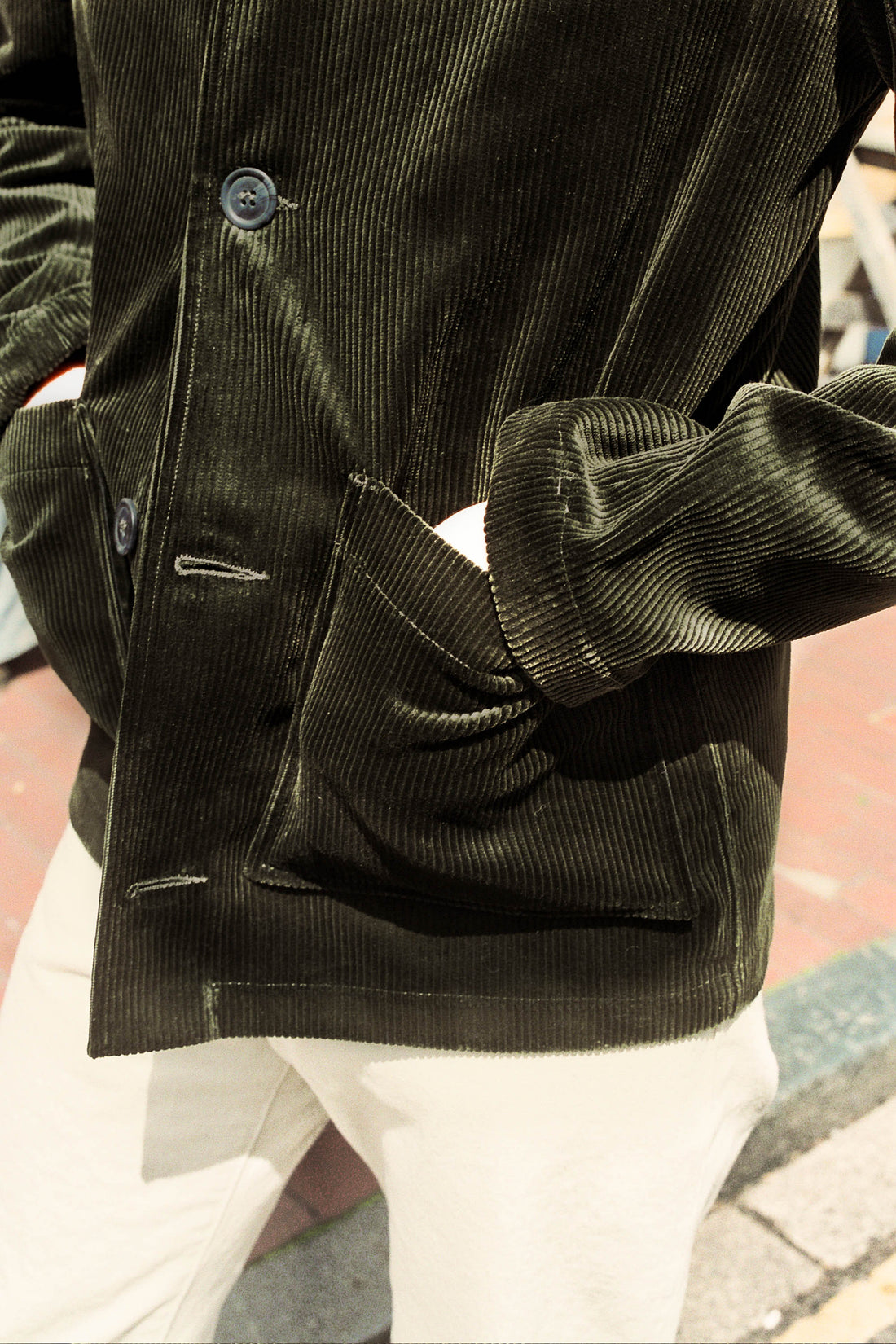 Driver Jacket - Olive Corduroy
