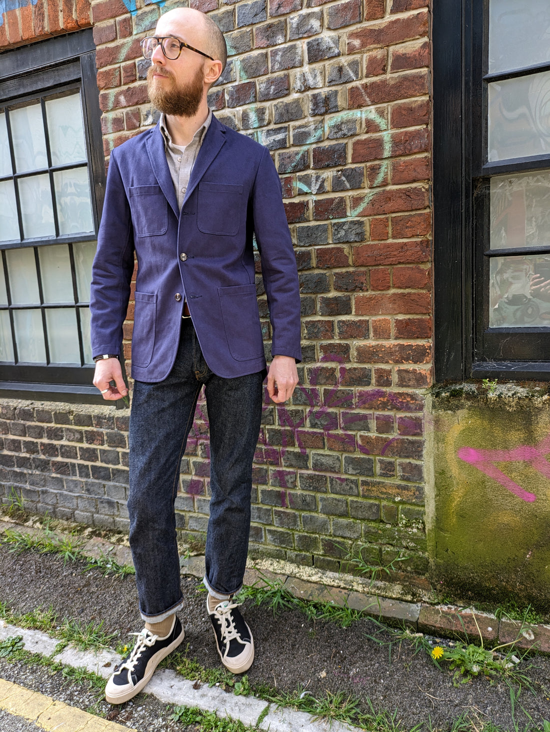 Work Jacket - French Blue Twill