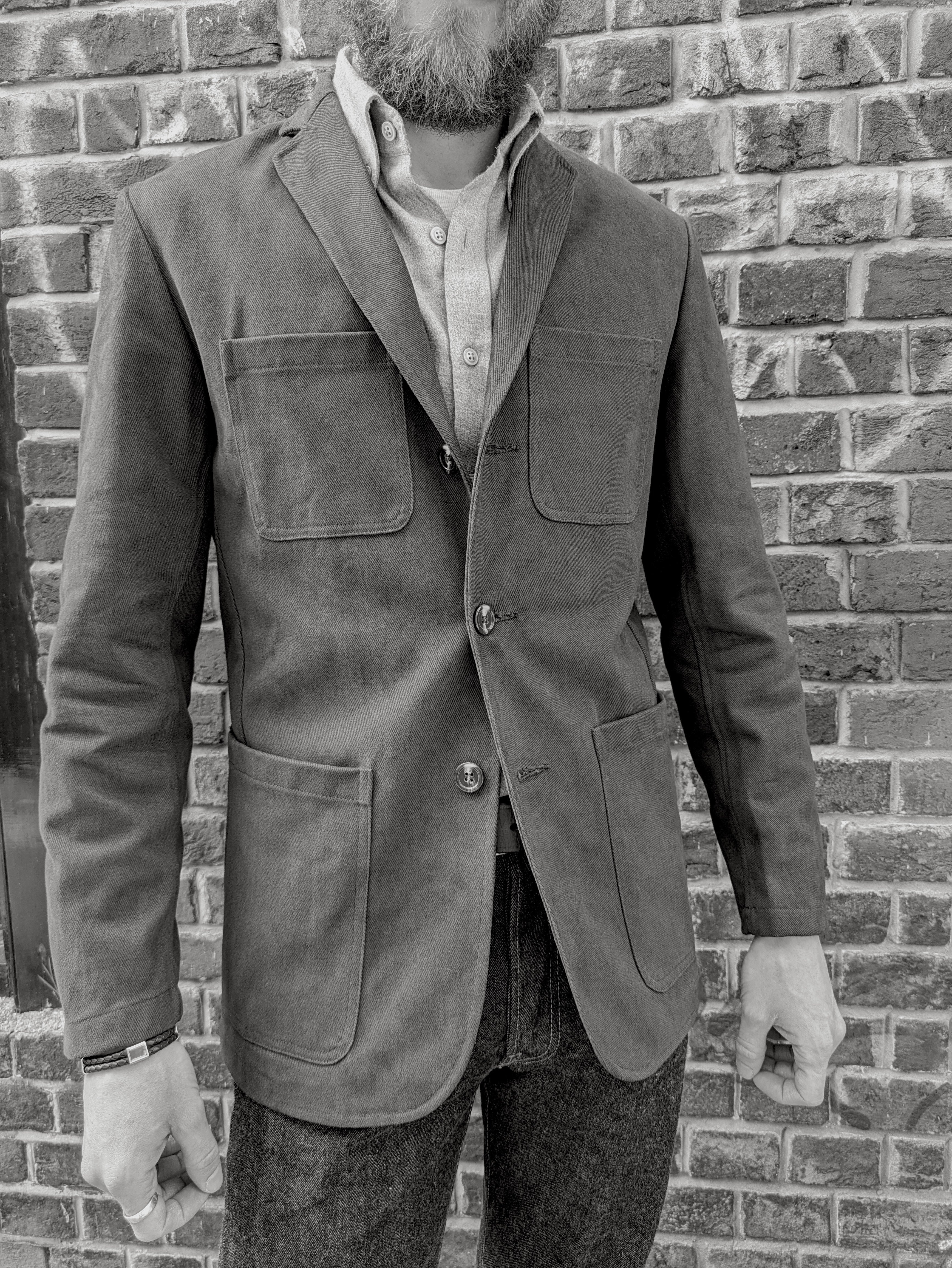 MISSION DISTRICT moleskin jaket 黒 MISSION DISTRICT moleskin jaket 黒