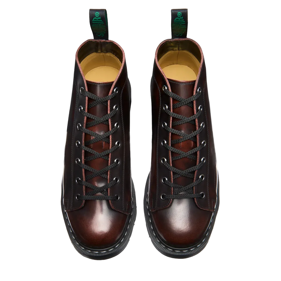Solovair Monkey Boot - Burgundy rub