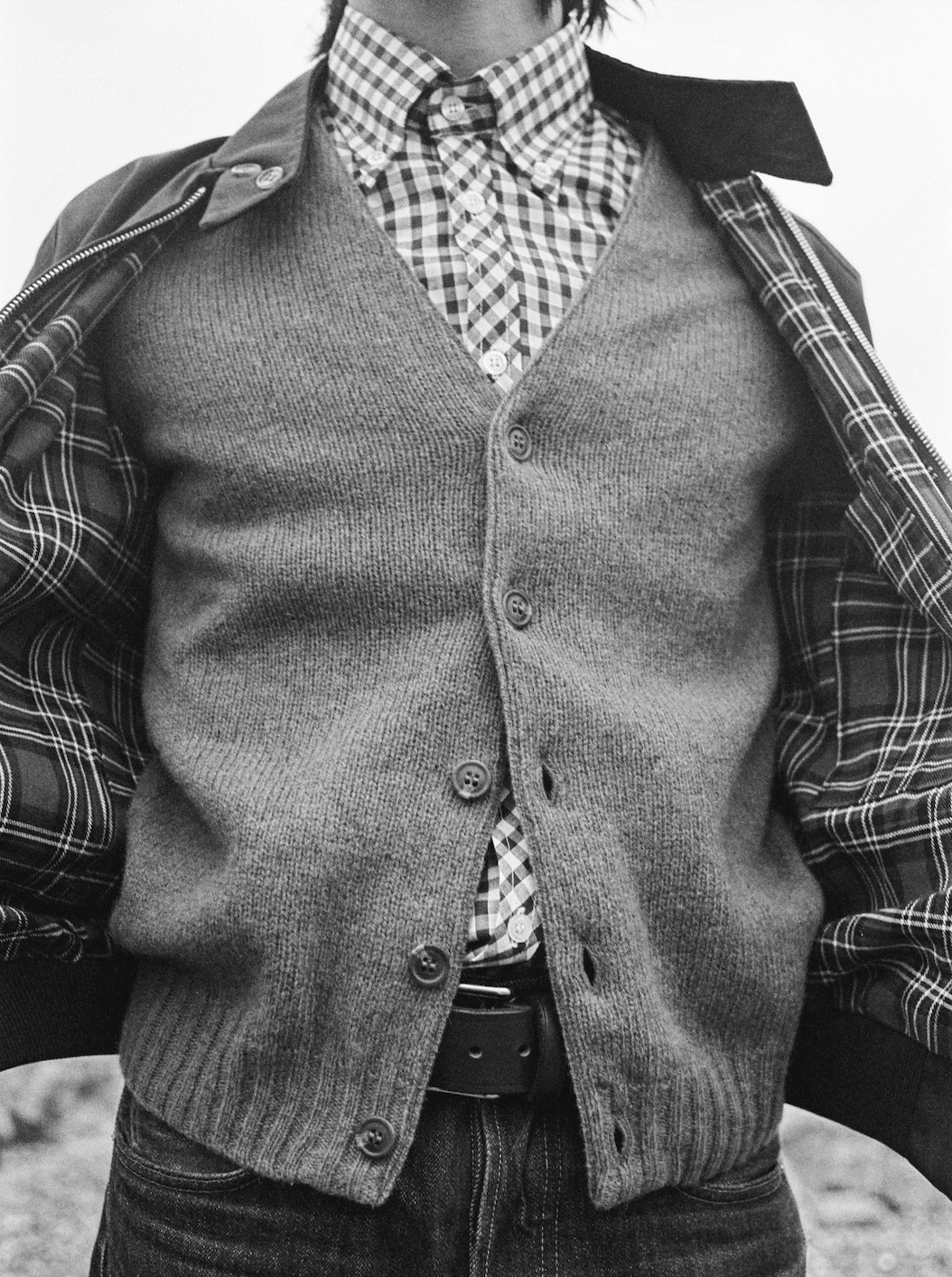 Shetland Wool Seamless Cardigan - Amber