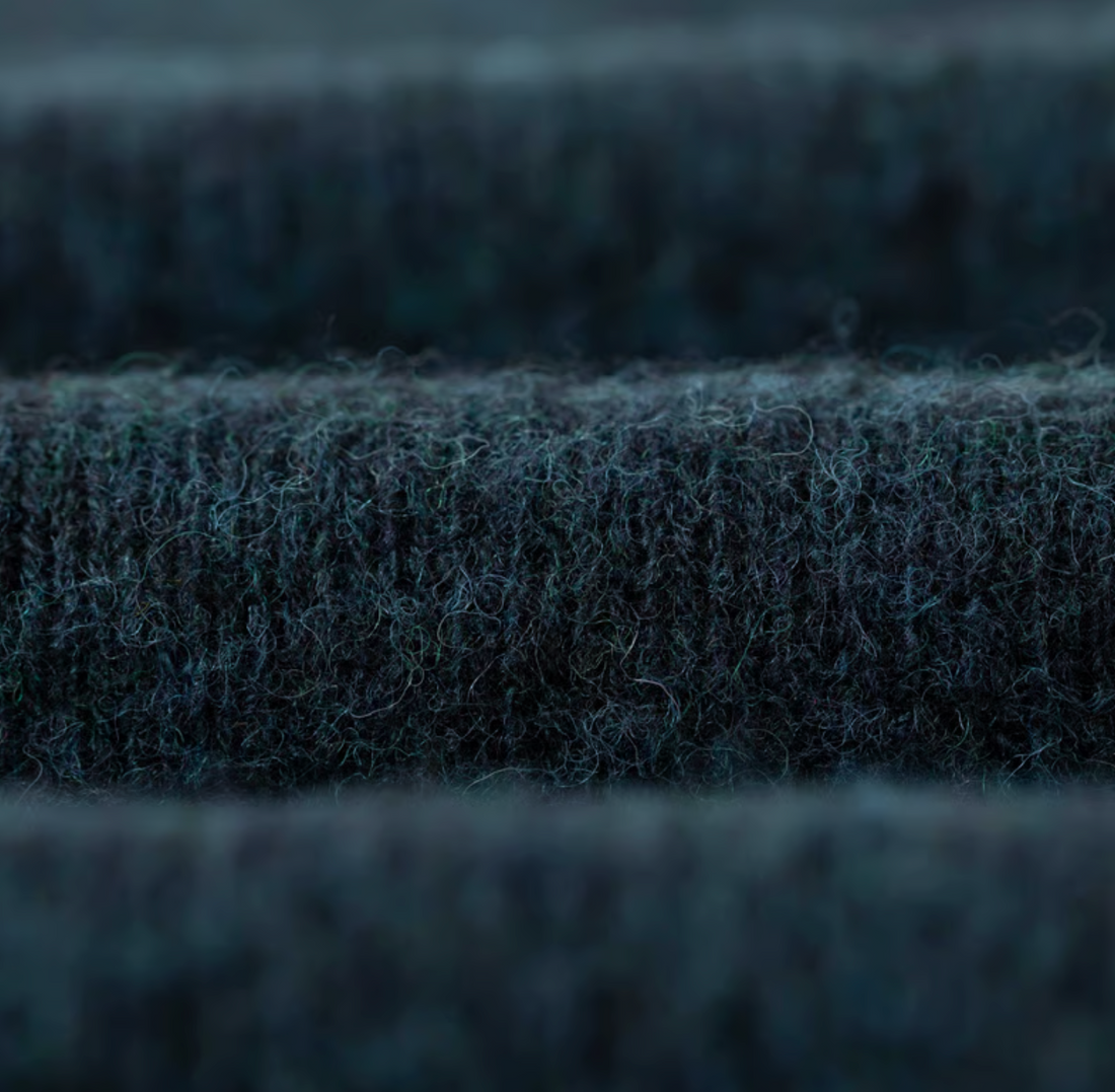 Shetland Knit Jumper - Petrol Blue