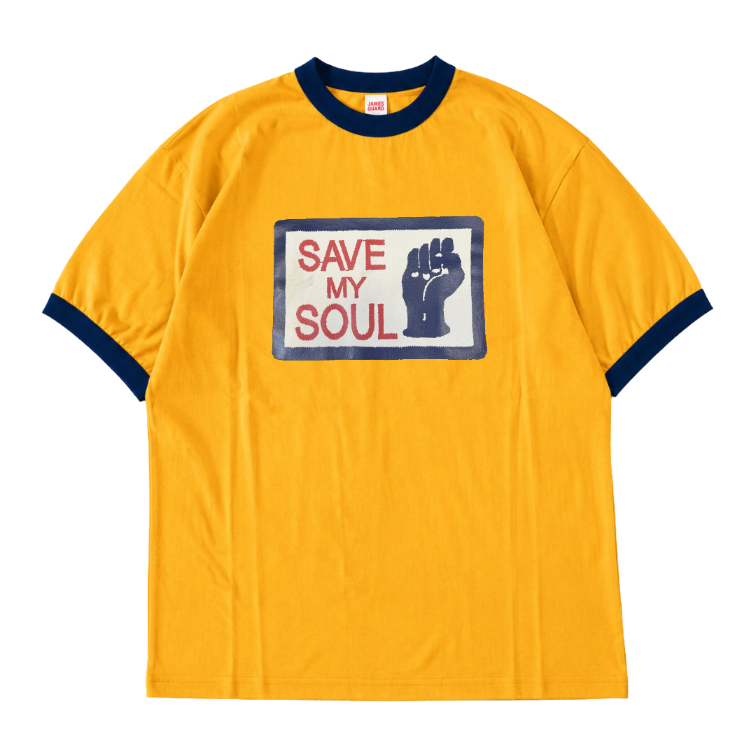 Ringer Printed T-Shirt - Save My Soul