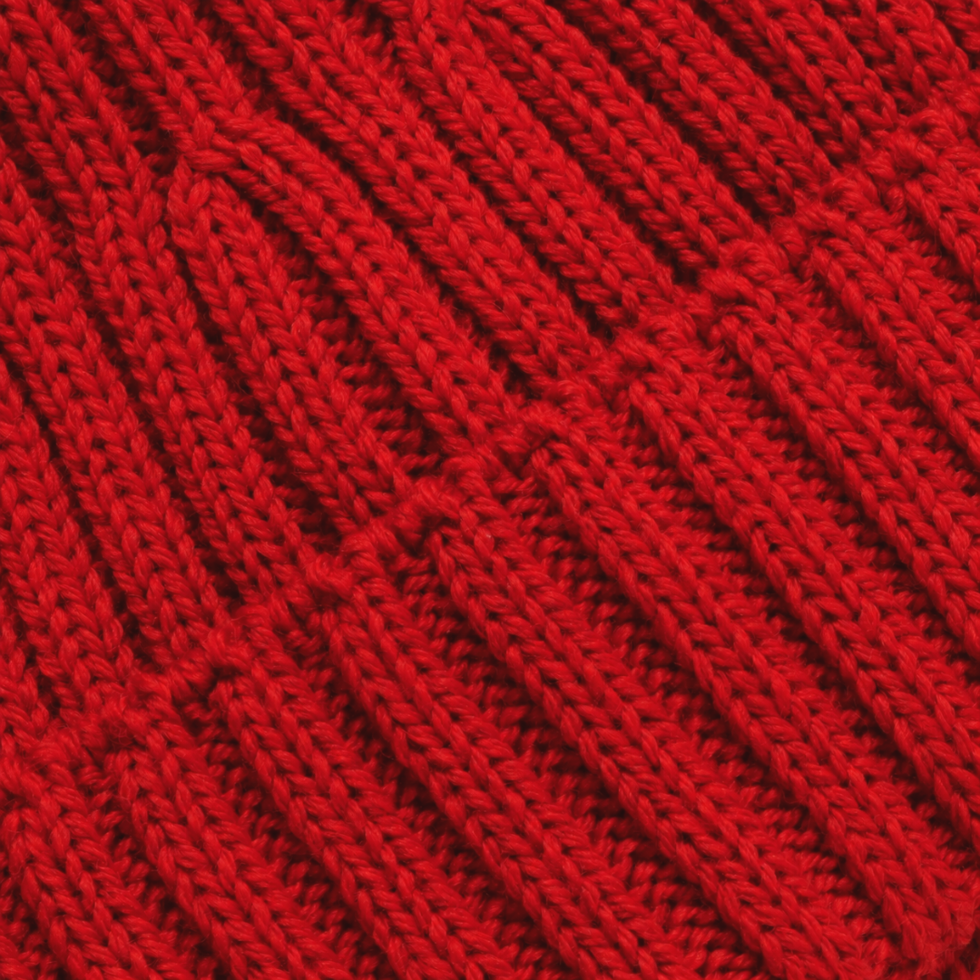 Heavy Gauge Beanie - Red