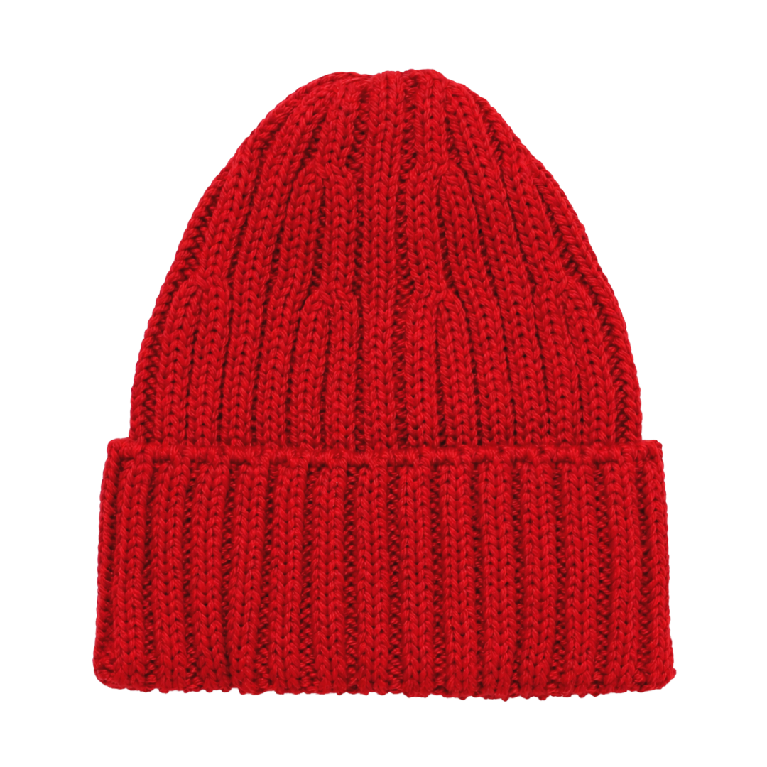 Heavy Gauge Beanie - Red