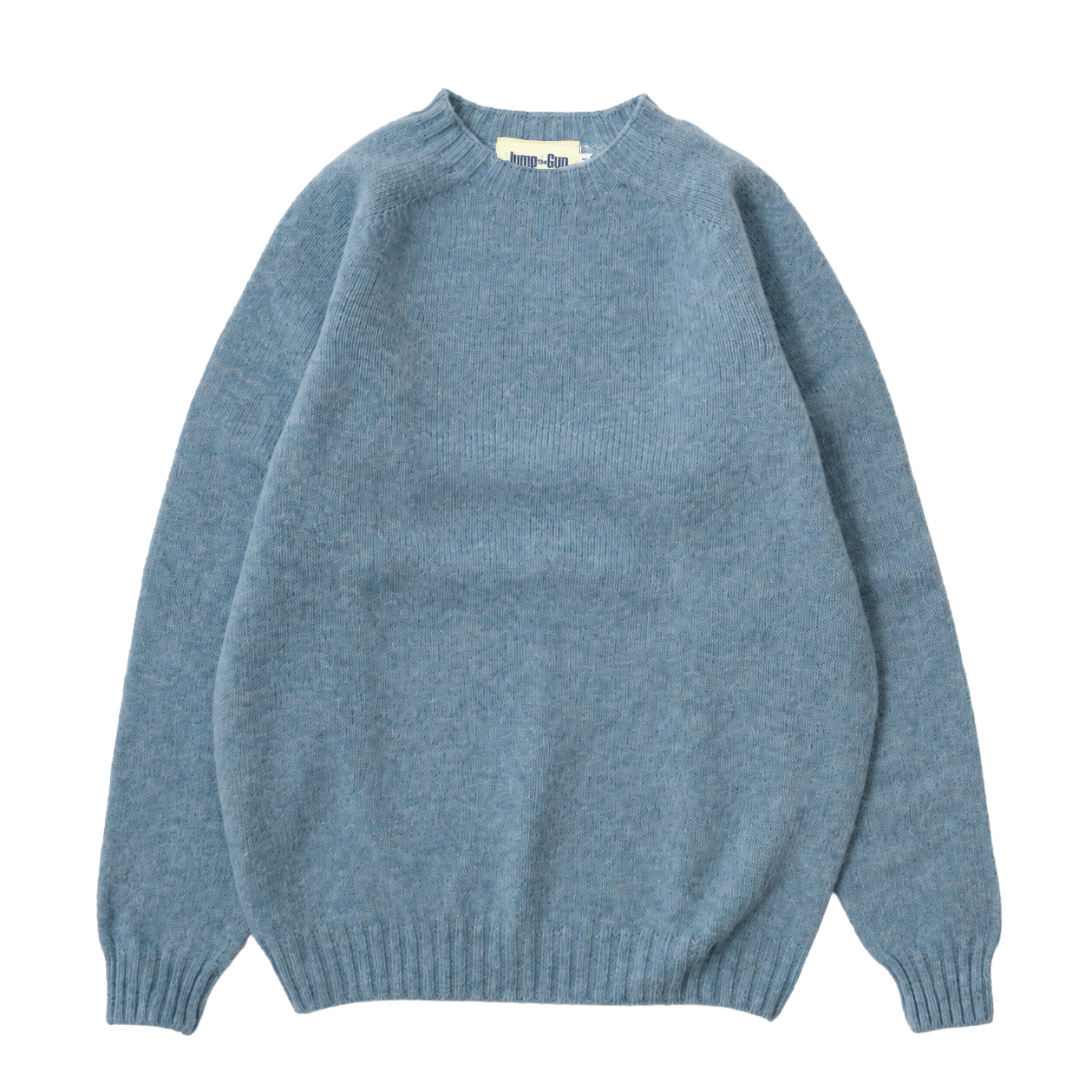 Shetland Knit Jumper - French Horizon Blue