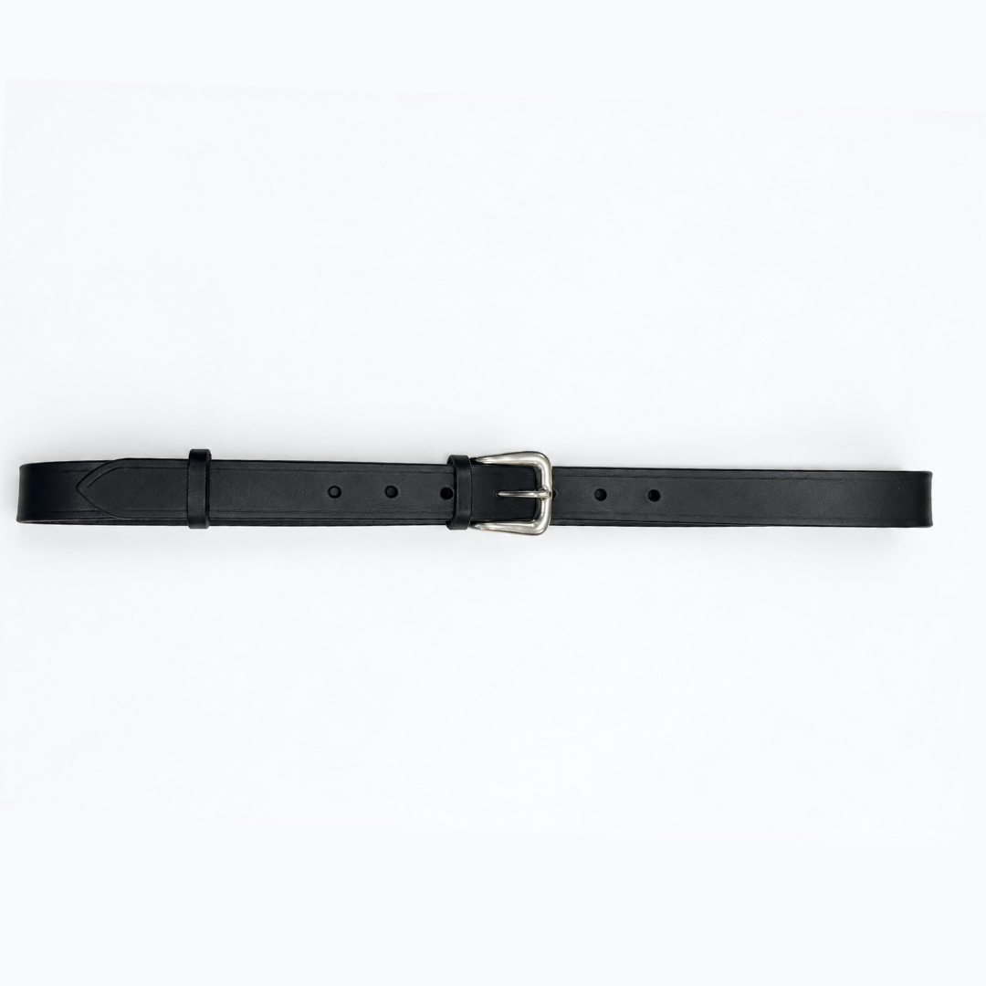 Western Slim Belt - Black Full Grain