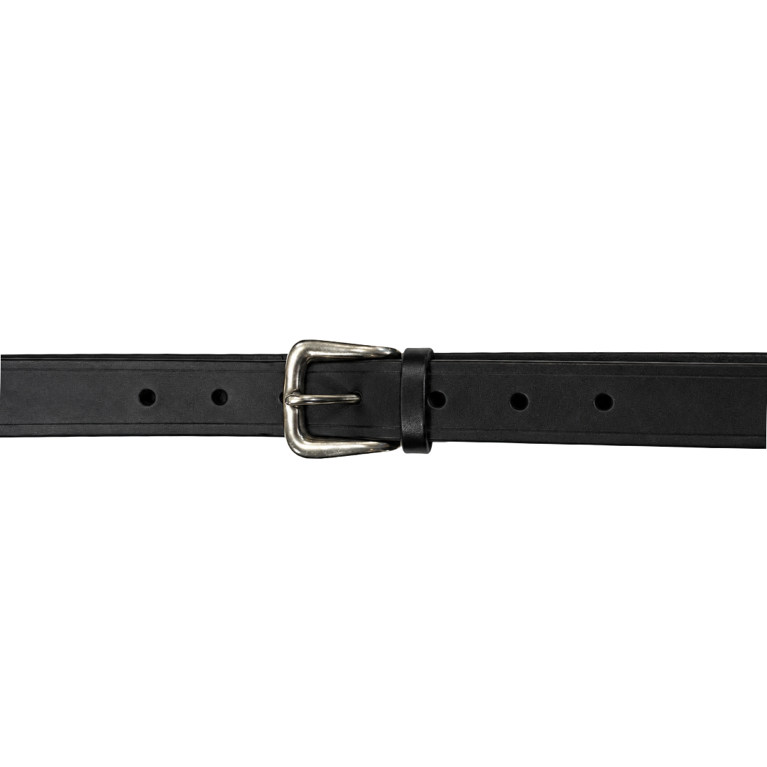 Western Slim Belt - Black Full Grain