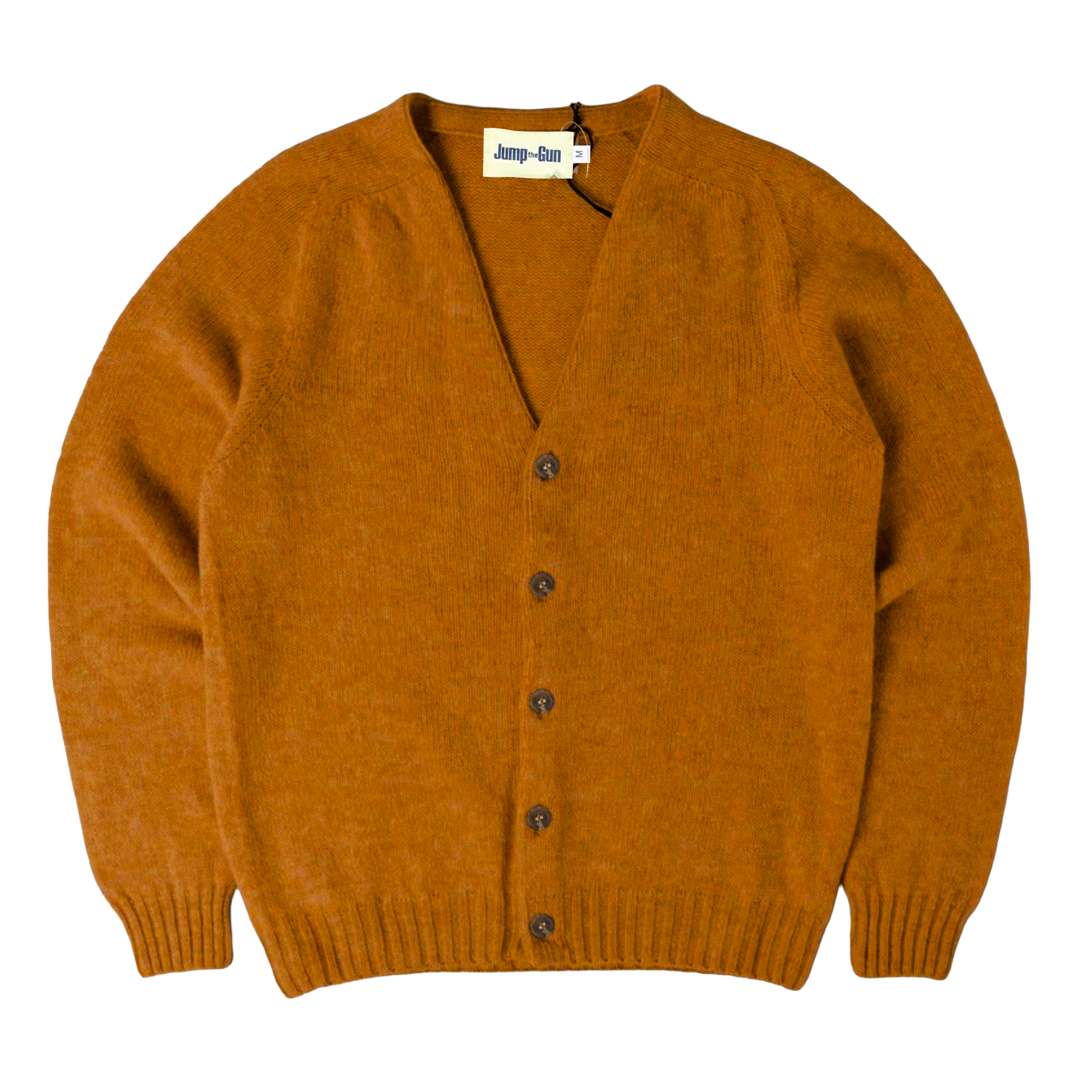 Shetland Wool Seamless Cardigan - Amber – Jump The Gun