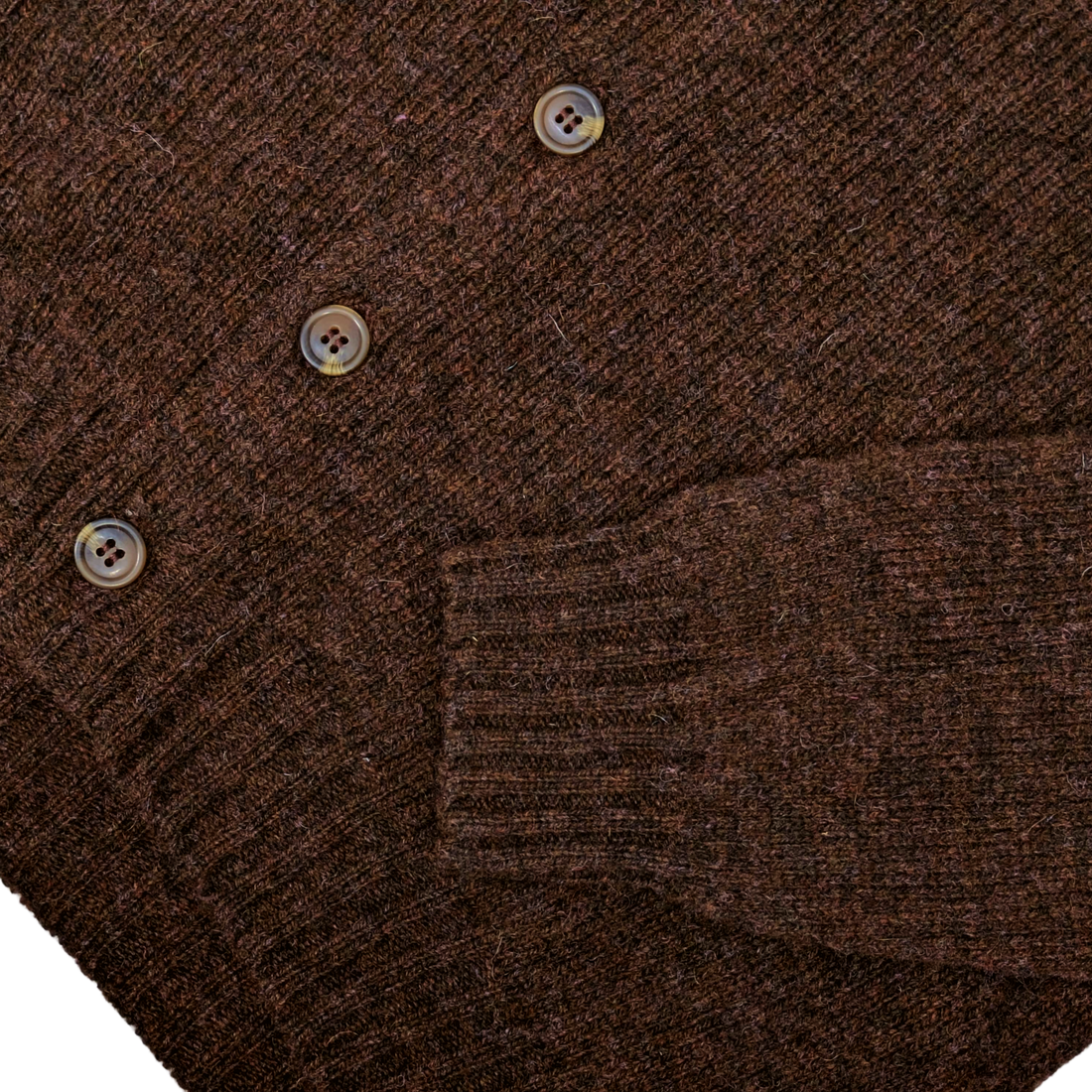 Shetland Wool Seamless Cardigan - Coco