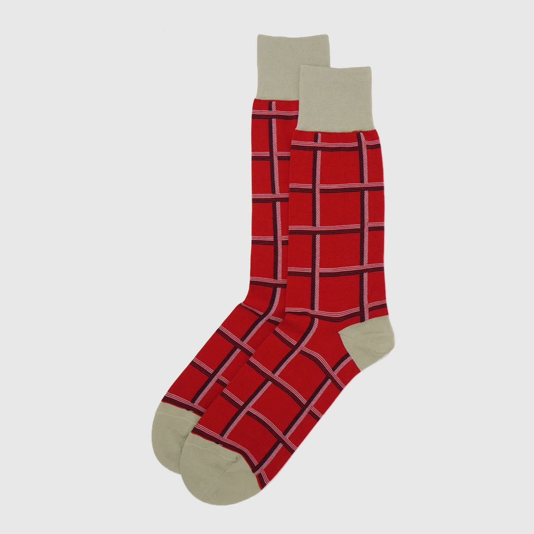 Peper Harow Sock - Check Red