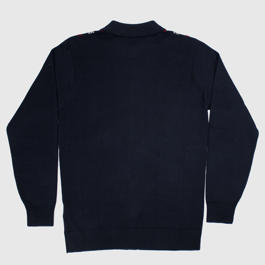 JTG By Gabicci L/S Polo - Navy Stripes