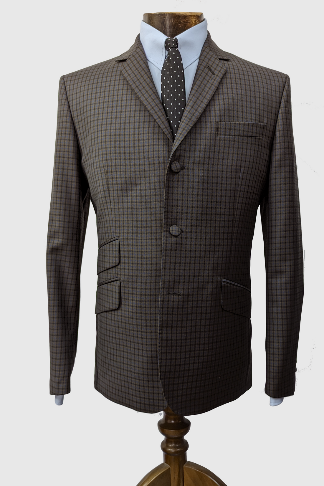 Three Button Suit - Brown/Navy RSX Gun Club