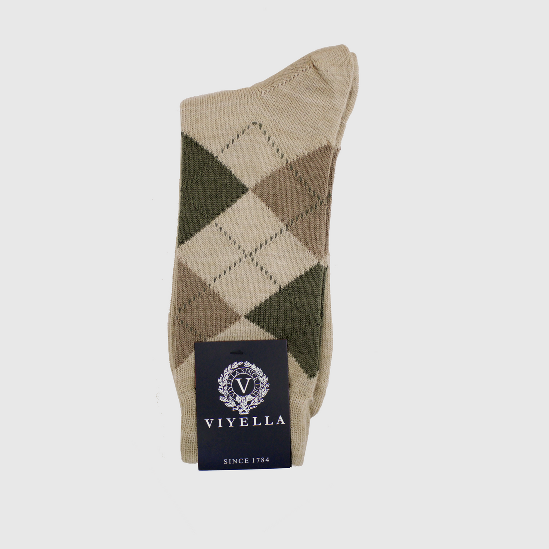 Viyella Argyle Socks - Beige