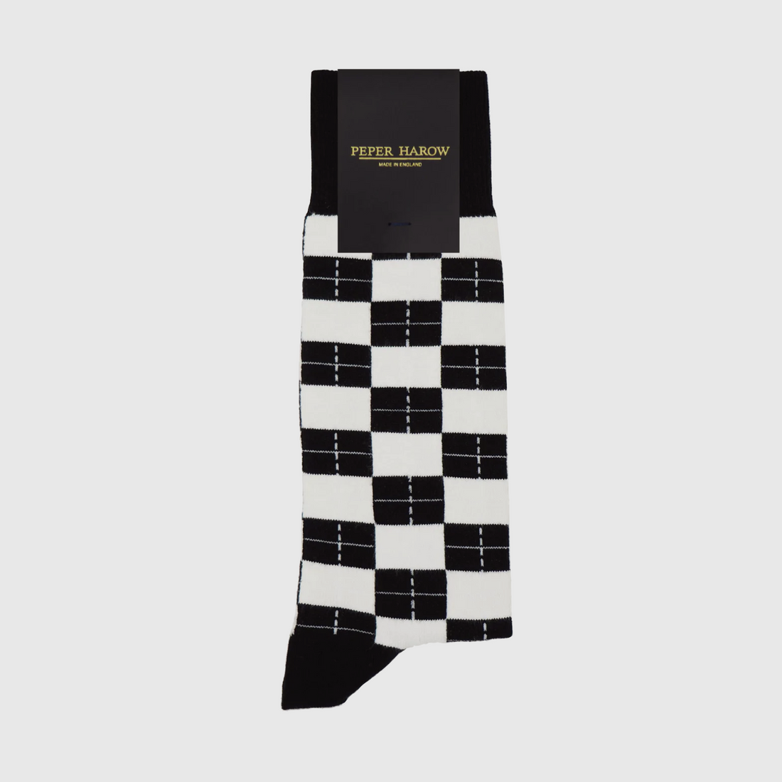 Peper Harow Sock - Checkmate Black