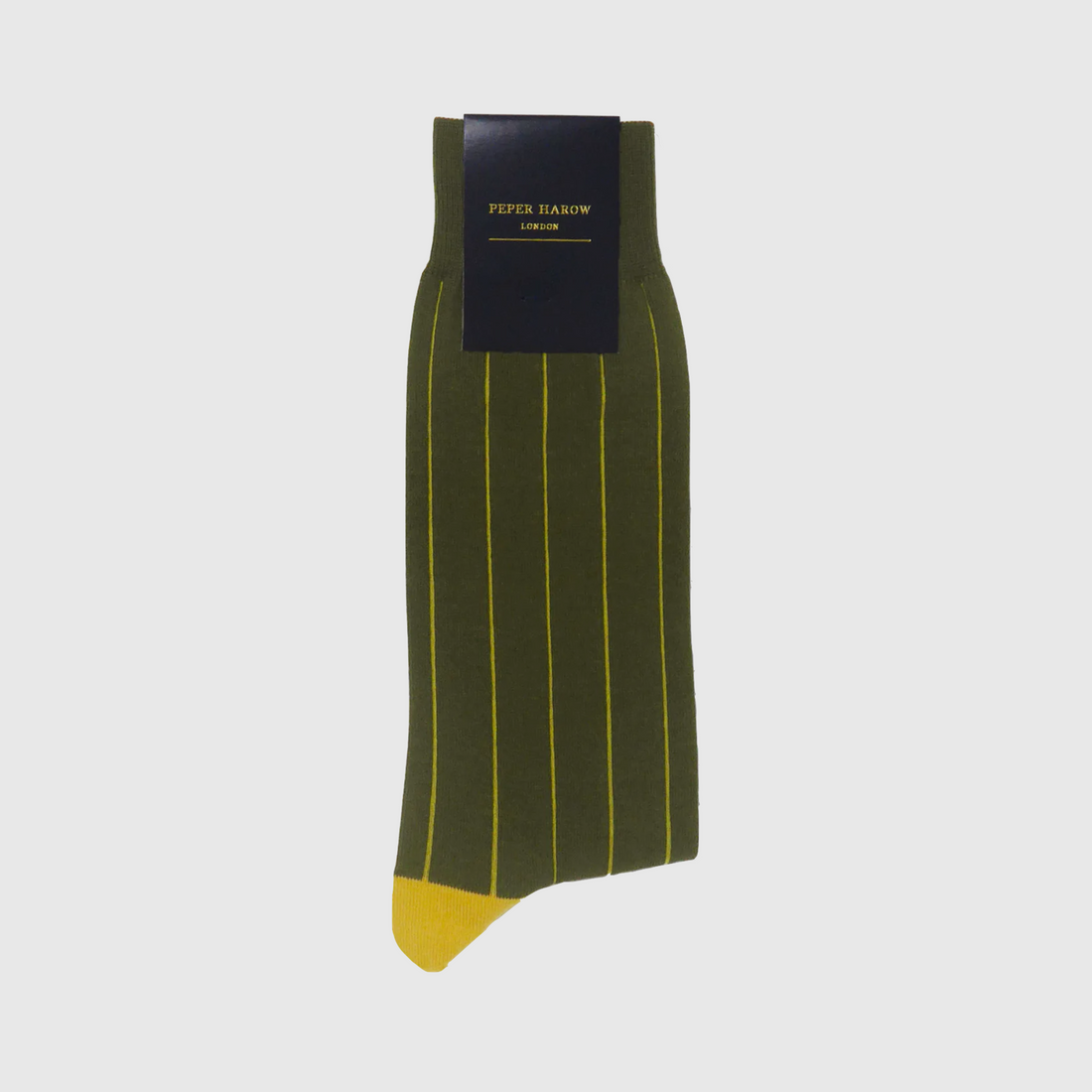 Peper Harow Sock - Pinstripe Green