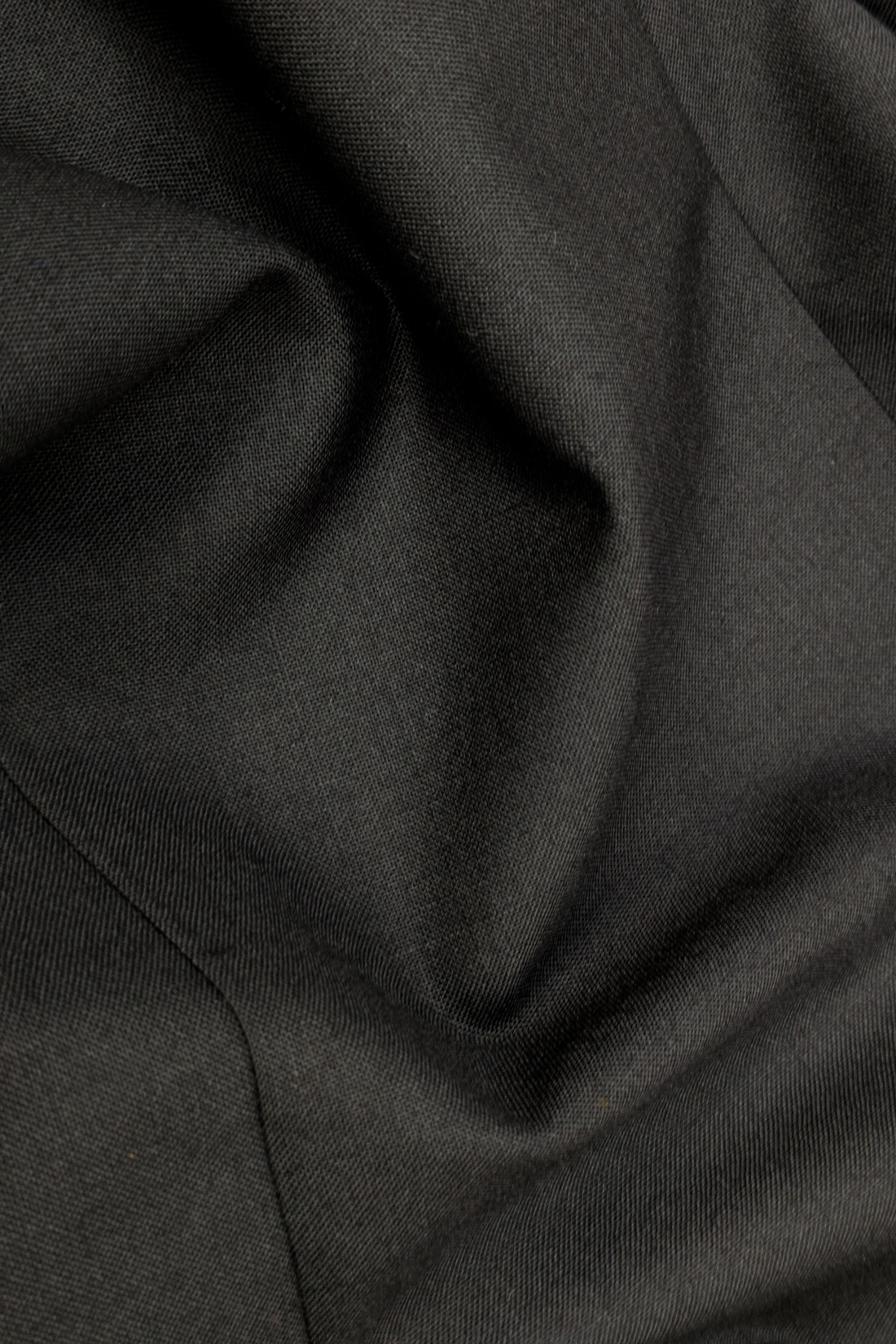 Three Button Suit - Black Superfine Wool