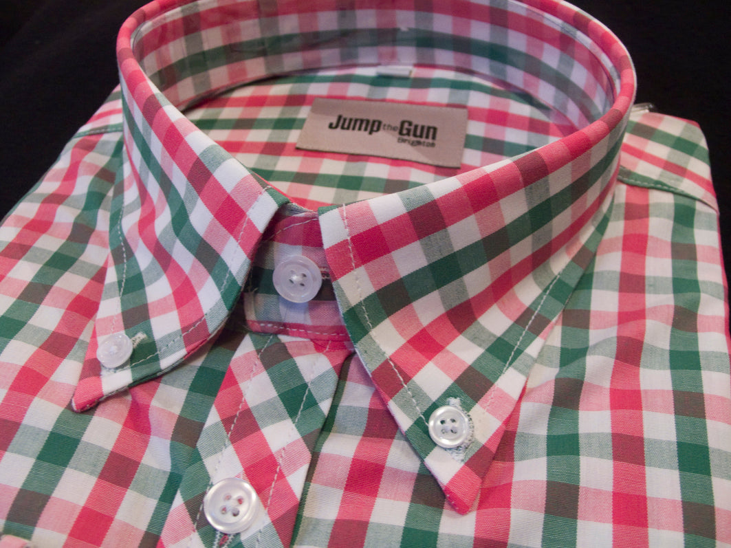 Green/Pink Gingham S/S 062