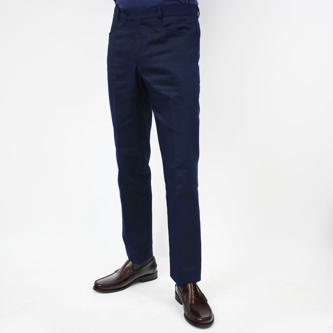 Sta Prest Trousers - Navy