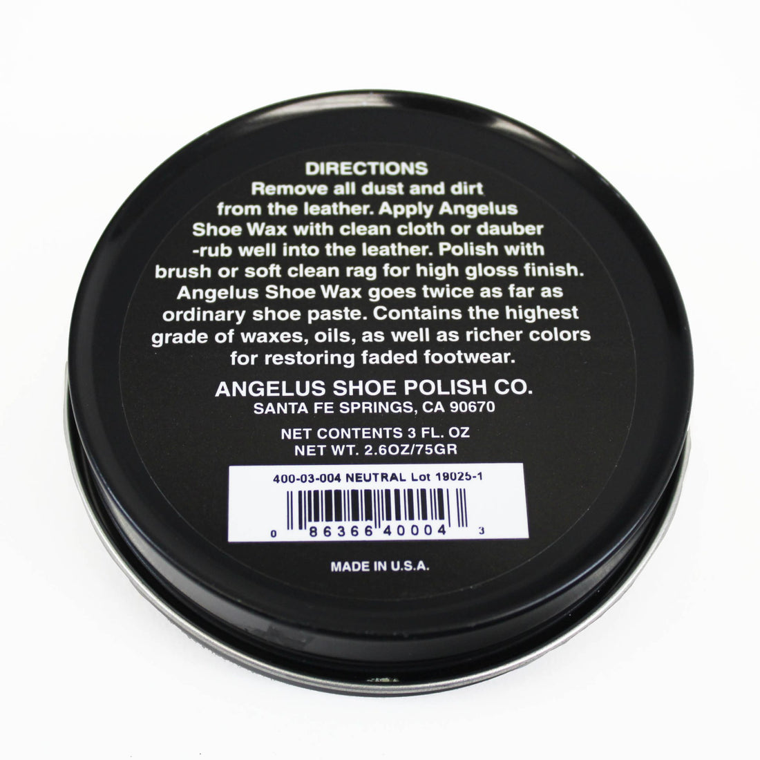 Angelus Shoe Wax Polish - Neutral