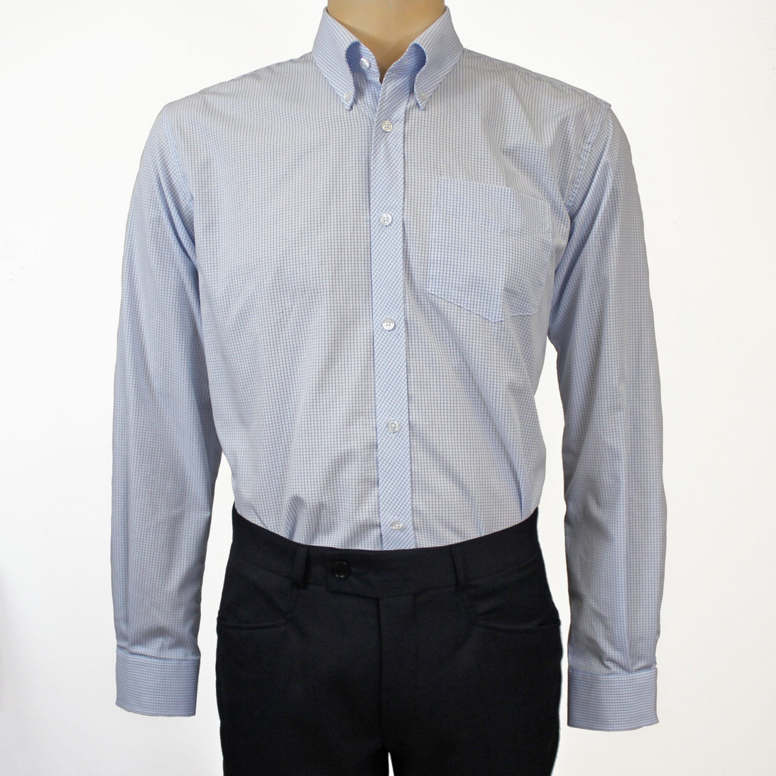 Tattersall Sky Button Down L/S