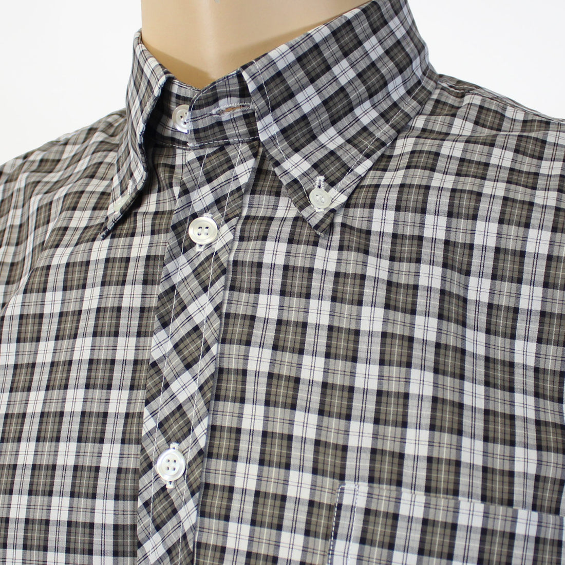 Black/White Check S/S