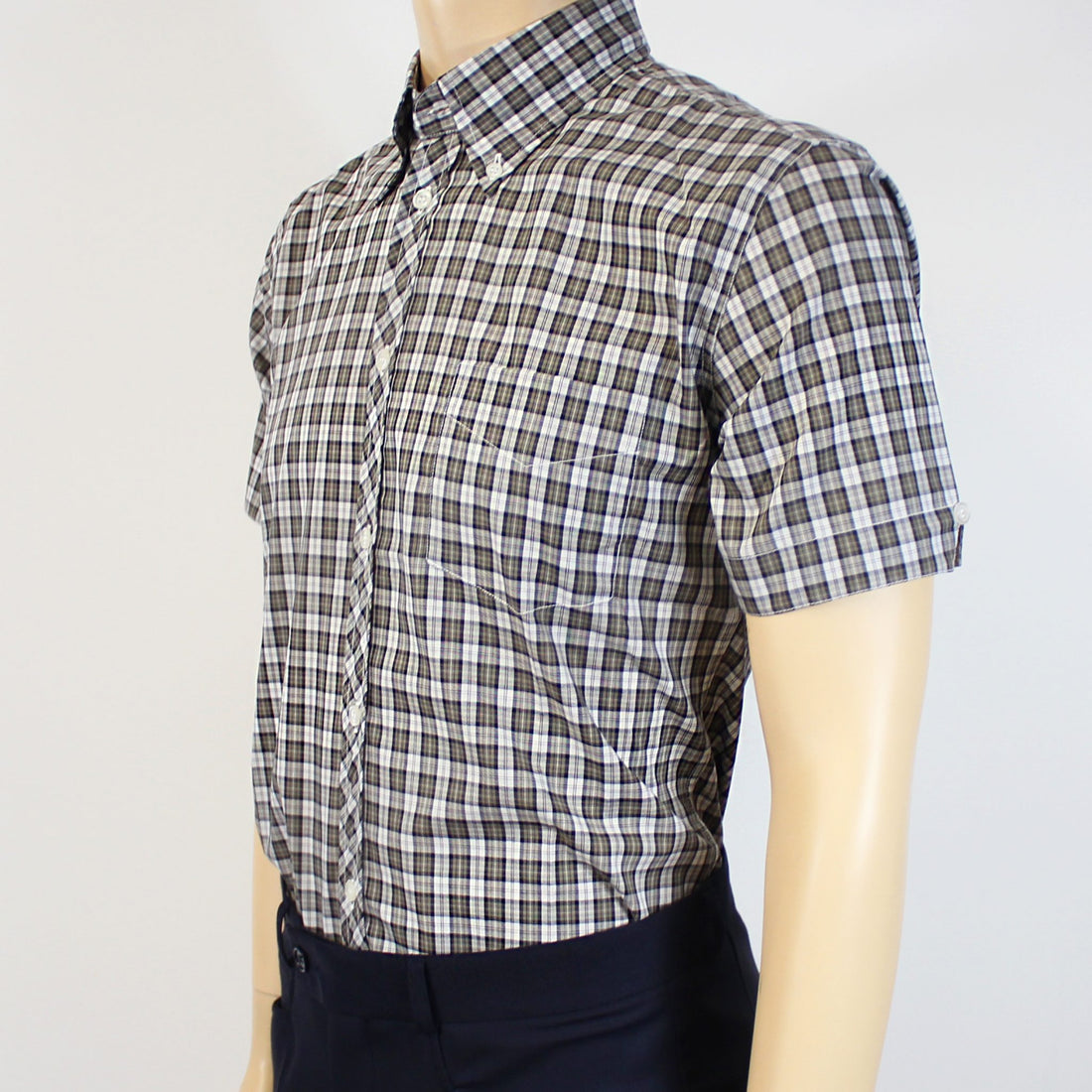 Black/White Check S/S