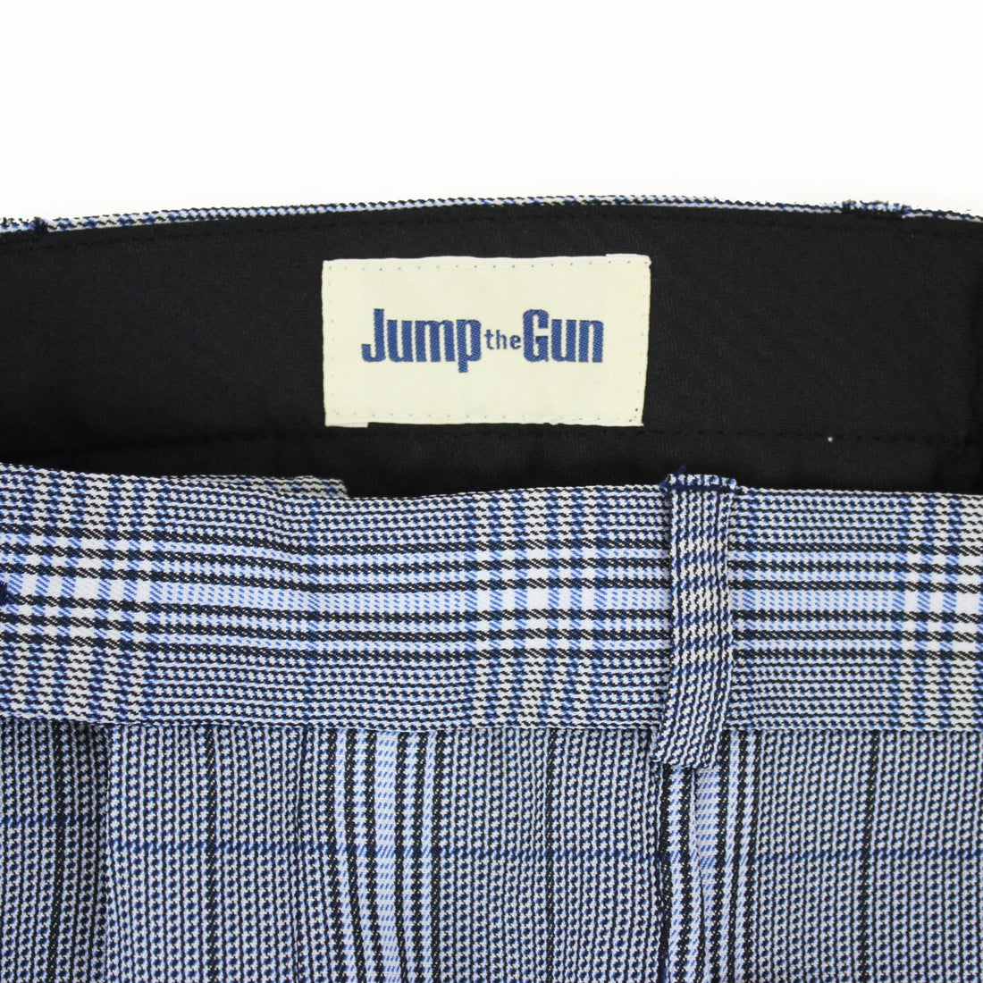 Sta Prest Trousers - Blue Check