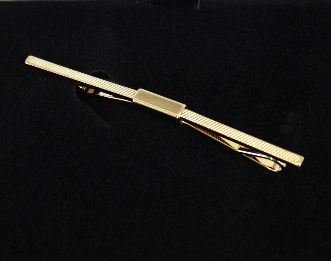 Collar Bar Etched - Gold