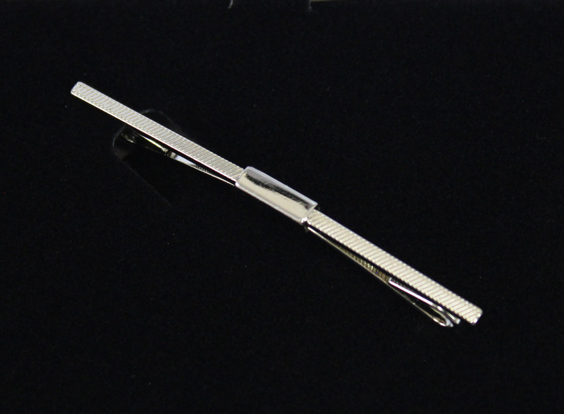 Collar Bar Etched - Silver