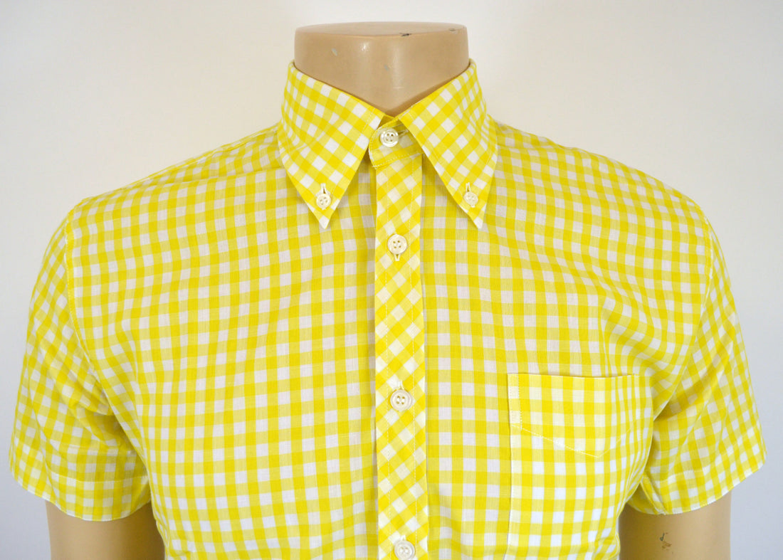 JTG Yellow Gingham S/S