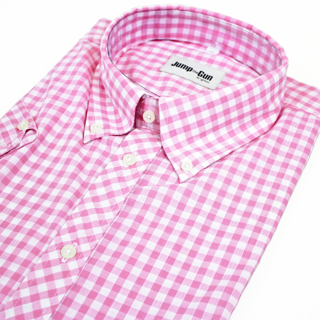 JTG Pink Gingham S/S