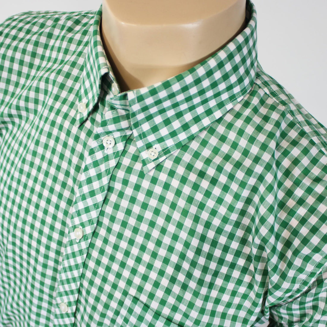 JTG Green Gingham L/S