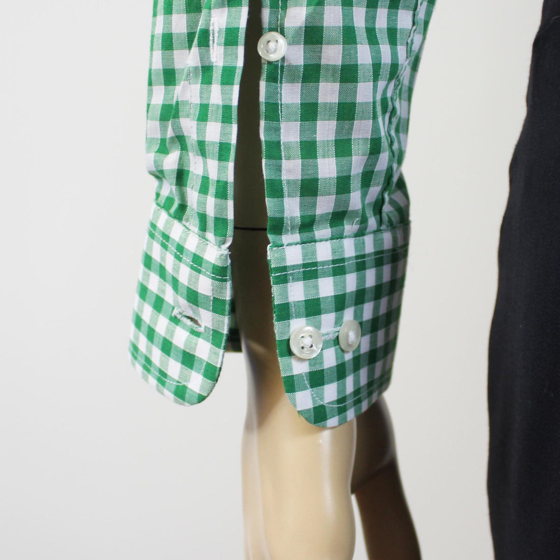 JTG Green Gingham L/S