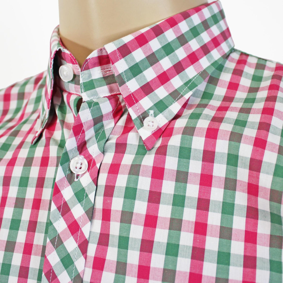 Green/Pink Gingham S/S 062