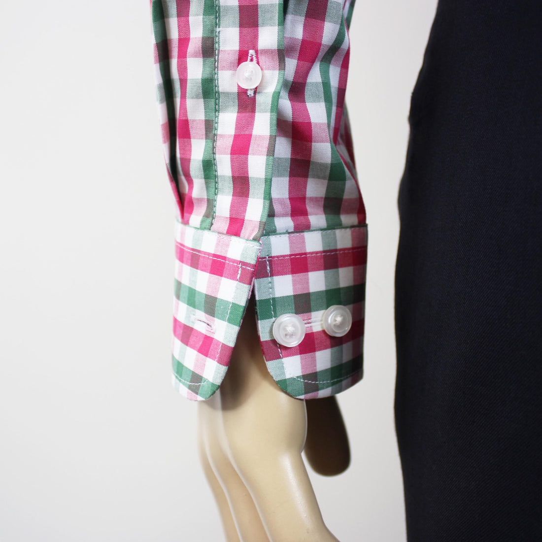 Green & Pink Gingham L/S 062