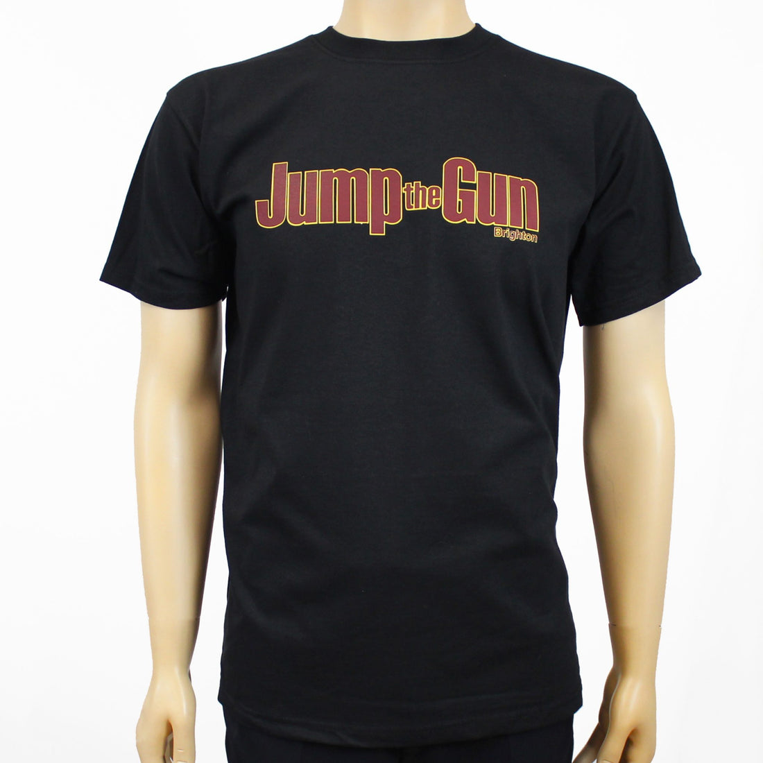 JTG Outline Logo Burgundy/Yellow T-shirt