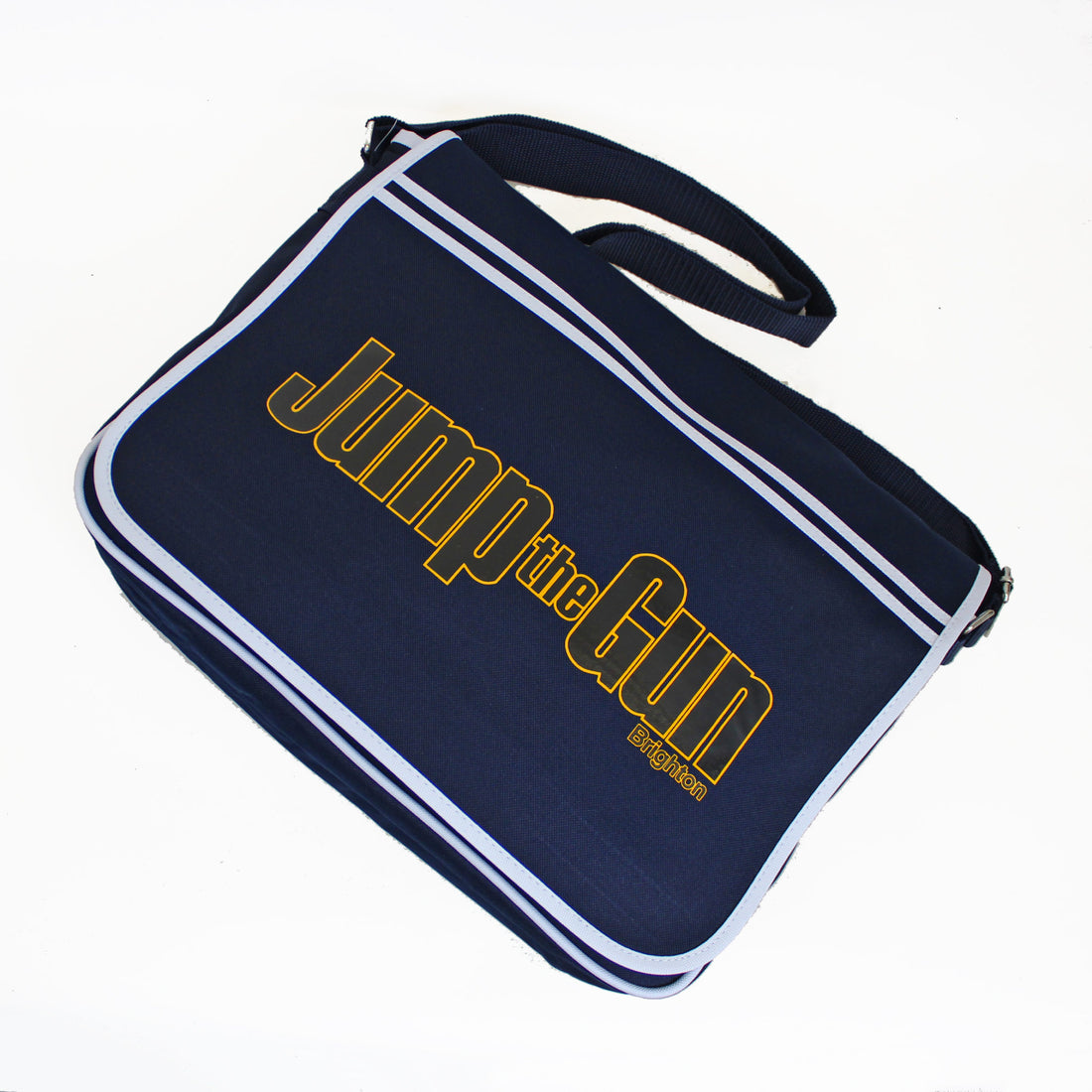 JtG Messenger Bag - Black/Gold Logo