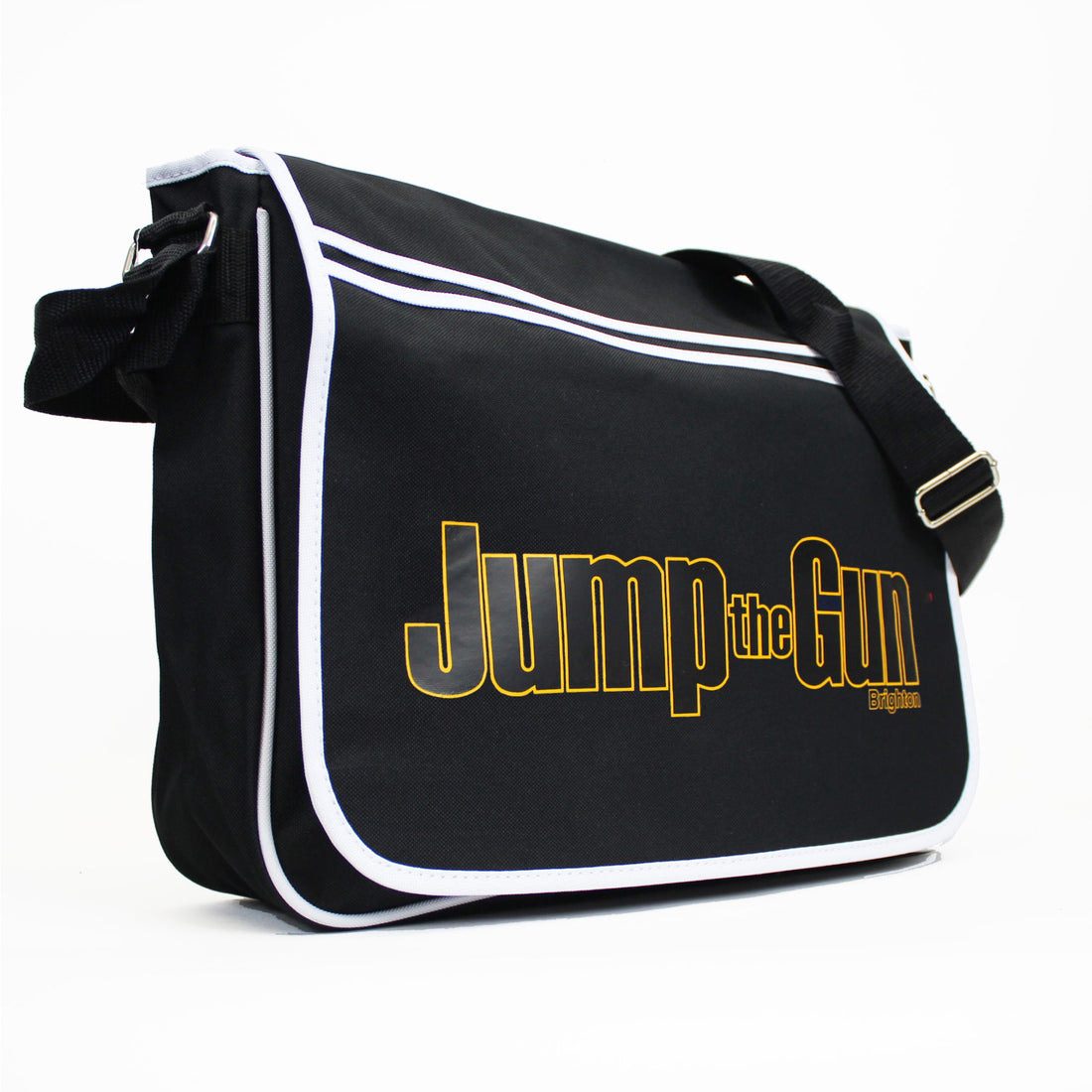 JtG Messenger Bag - Black/Gold Logo