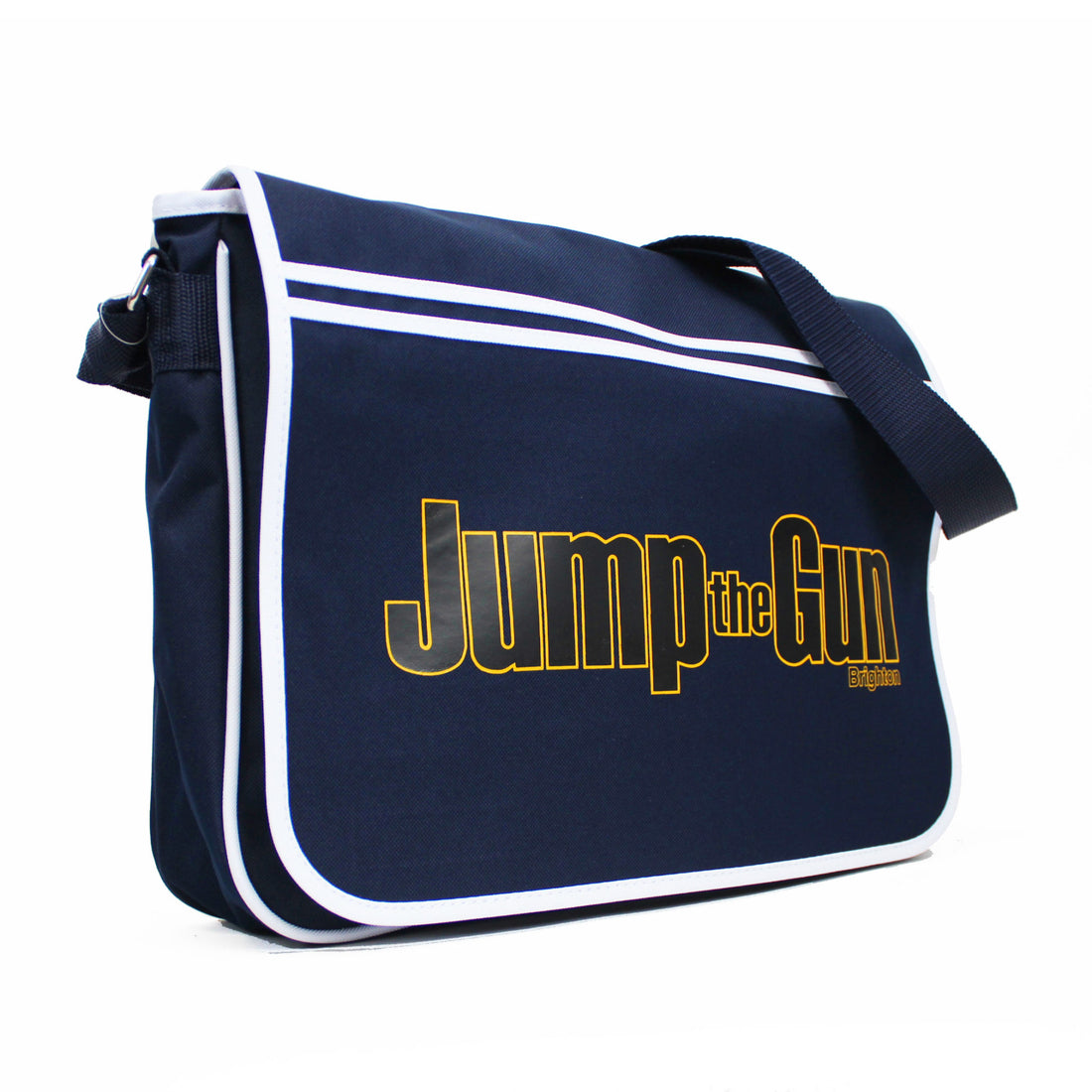 JtG Messenger Bag - Black/Gold Logo