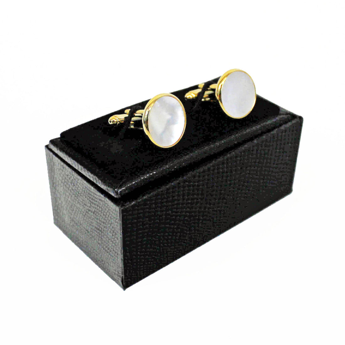 Mother Of Pearl Cufflinks - Gold