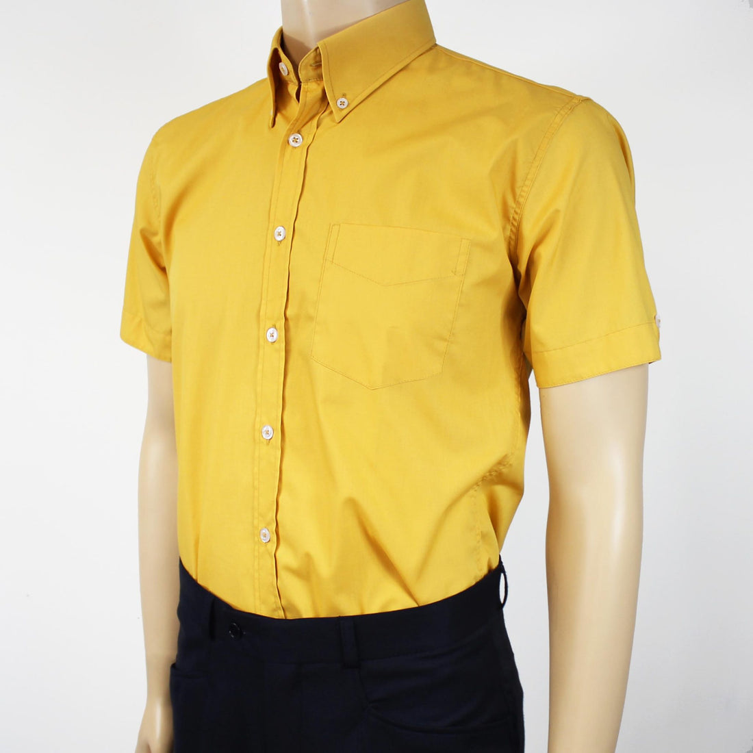 Short Sleeve Button Down - Ochre