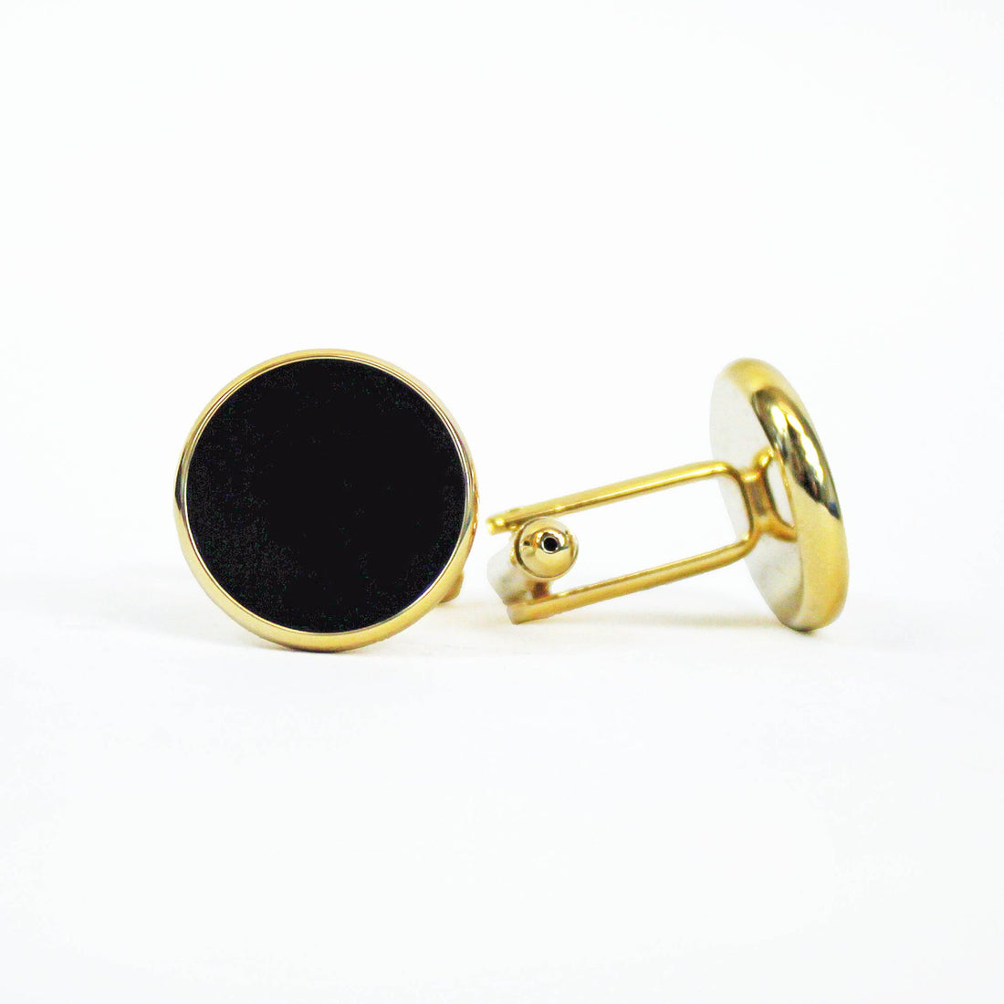 Onyx Cufflinks - Gold