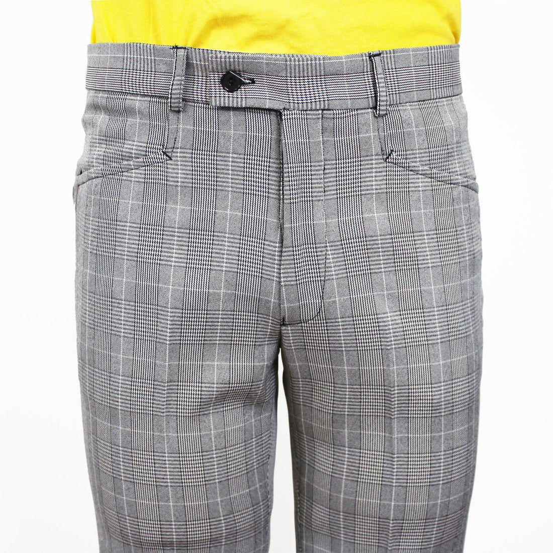 Sta Prest Trousers - Grey Prince of Wales