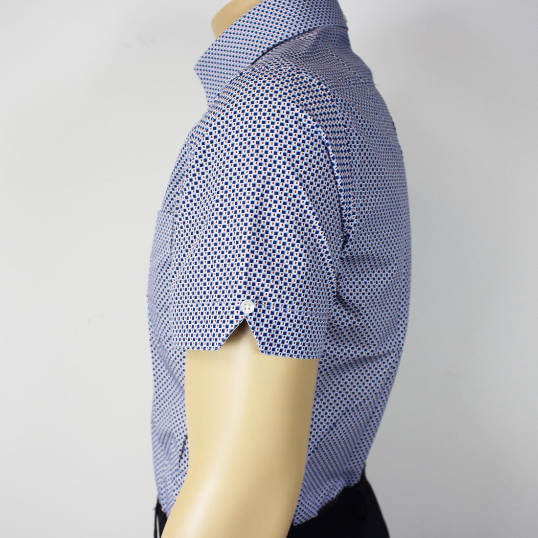 Short Sleeve Button Down - Red Dot